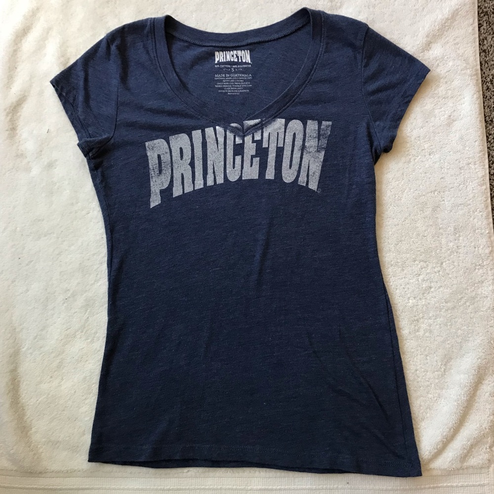 Princeton capsleeve t-shirt, blue, small